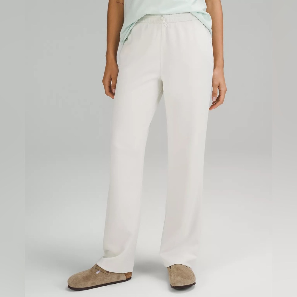 Lululemon Softstreme High Rise Pant in Cream “Lemon Sorbet”
